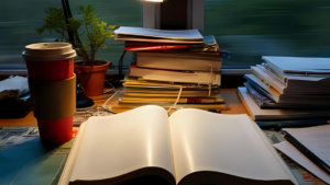 Student studying late at night to recover GPA